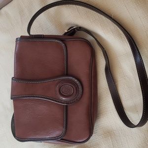 Women's Unbranded Faux Leather Brown Purse/Crossbody Handbag w/Adjustable Strap